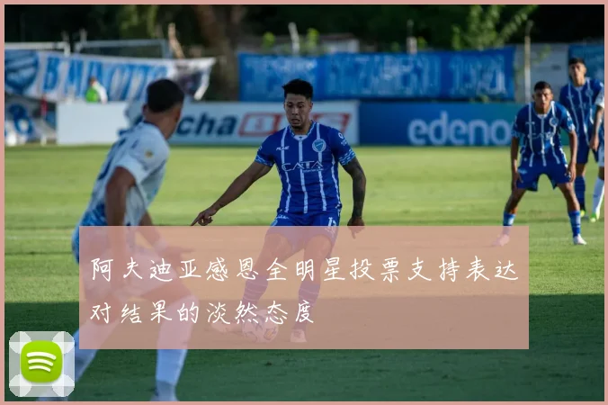 阿夫迪亚感恩全明星投票支持表达对结果的淡然态度