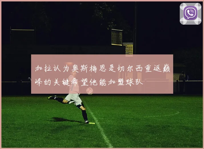 加拉认为奥斯梅恩是切尔西重返巅峰的关键希望他能加盟球队
